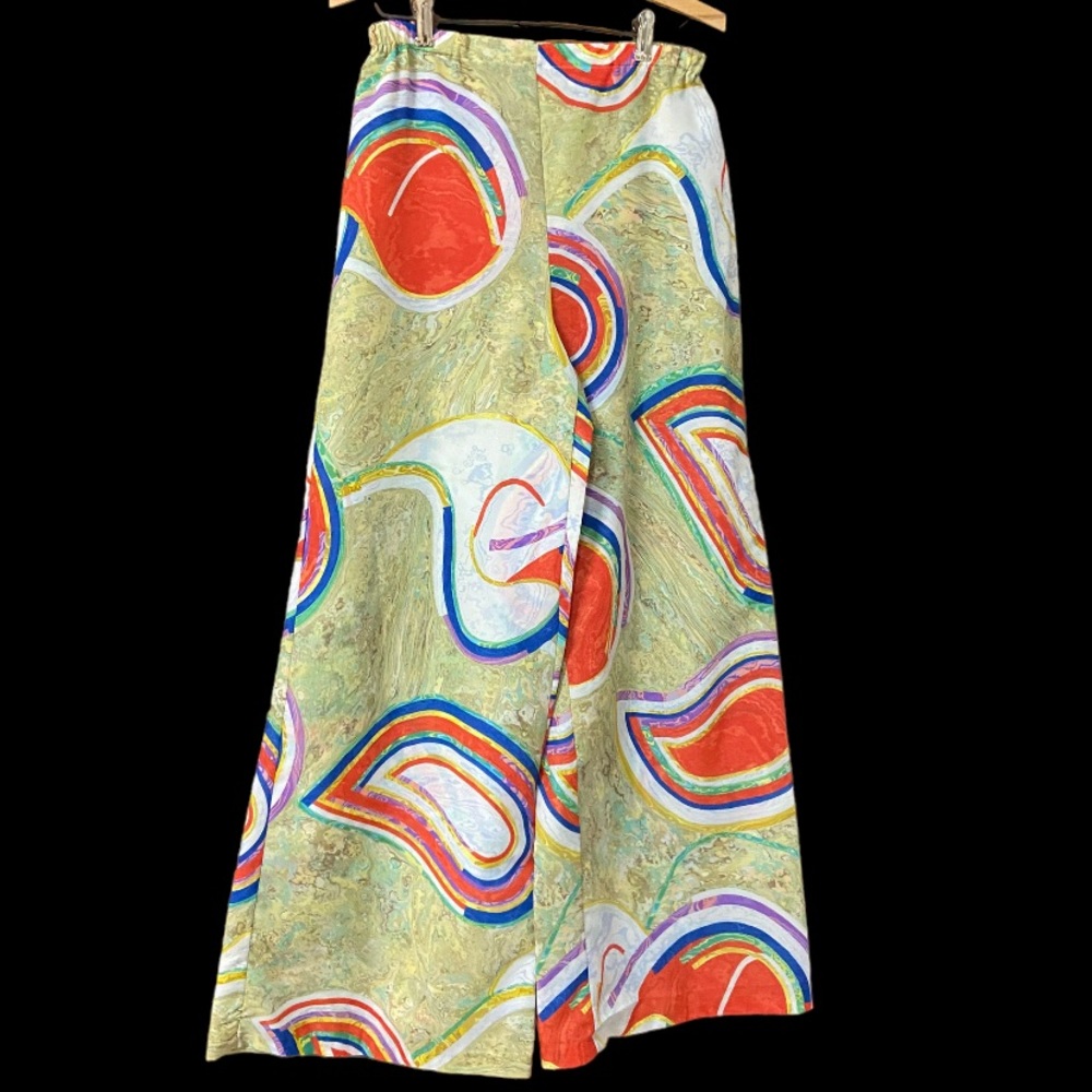 Vintage 1960s High Waisted Wide Leg Pants